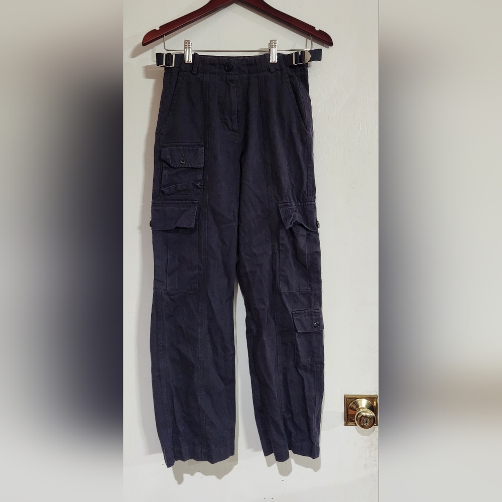 Black utility style capris